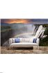 Victoria Falls sunset with rainbow, Zambia Wall Mural Wall Tapestry tapestries