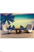 Retro Sunset Hawaii Friends Wall Mural Wall Tapestry tapestries