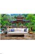 Pagoda in chinese zen garden Wall Mural Wall Tapestry tapestries