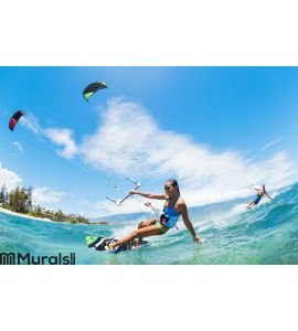 Kite Surfing Wall Mural