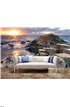 Sunset at Giant s causeway Wall Mural Wall Tapestry tapestries