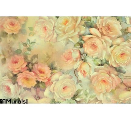 Background of delicate roses Wall Mural Wall art Wall decor