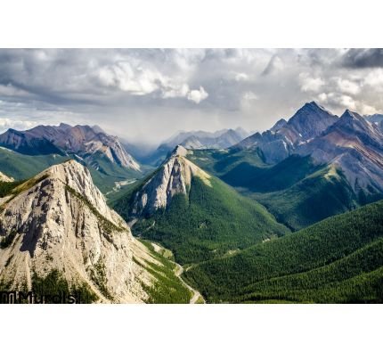 Mountain Range Landscape View Jasper Np Canada Wall Mural Wall Tapestry tapestries