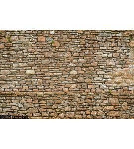 Old Ancient Wall Made Stone Wall Mural