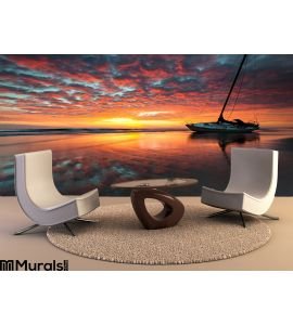 North Carolina Outer Banks Obx Shipwreck Sunrise S Wall Mural Wall Tapestry tapestries