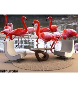 Flamingo Wall Mural Wall Tapestry tapestries