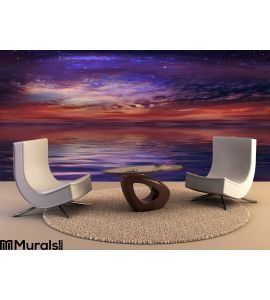 Cosmic Sunset Wall Mural Wall Tapestry tapestries