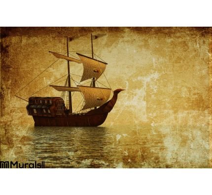 Old Ship Wall Mural Wall Tapestry tapestries