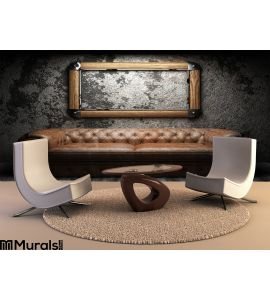 Leather Sofa Frame Dark Room Wall Mural Wall Tapestry tapestries