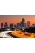 Dallas Skyline Sunrise Wall Mural Wall Tapestry tapestries