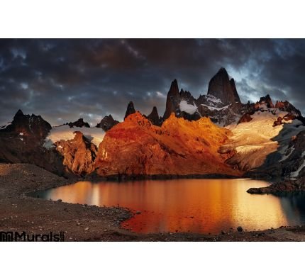 Mount Fitz Roy, Patagonia, Argentina Wall Mural Wall Tapestry tapestries