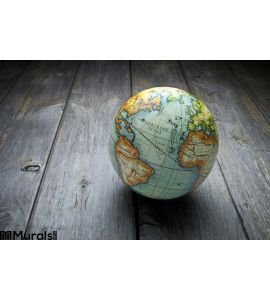 World Globe Wood Background Wall Mural Wall Tapestry tapestries