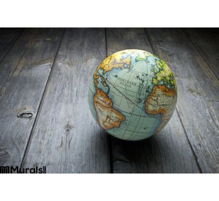 World Globe Wood Background Wall Mural Wall Tapestry tapestries