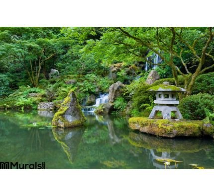 Portland Japanese Garden Wall Mural Wall Tapestry tapestries