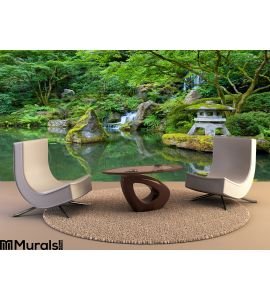Portland Japanese Garden Wall Mural Wall Tapestry tapestries