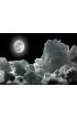 Moon Black Clouds Wall Mural Wall Tapestry tapestries