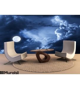 Dramatic Nighttime Clouds Sky Beautiful F Wall Mural Wall Tapestry tapestries