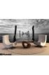 Black White Seascape Wooden Pillars Wall Mural Wall Tapestry tapestries