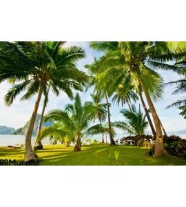 Exotic Palms Resort Grounds Wall Mural