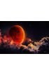 Moon Eclipse Planet Red Blood Wall Mural Wall art Wall decor