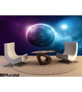 Deep Space Planet Wall Mural Wall Tapestry tapestries