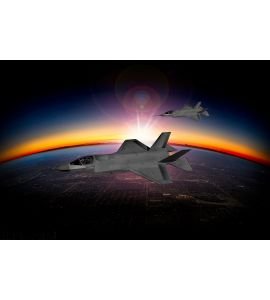 F 35 Modern Stealth Fighter Wall Mural