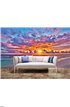 Sunset over ocean Wall Mural Wall Tapestry tapestries