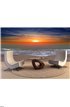 Sunset over ocean beach Wall Mural Wall Tapestry tapestries