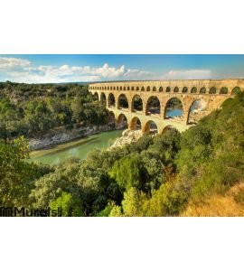 Pont du Gard, in France Wall Mural
