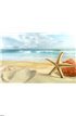Starfish on the Beach Wall Mural Wall Tapestry tapestries