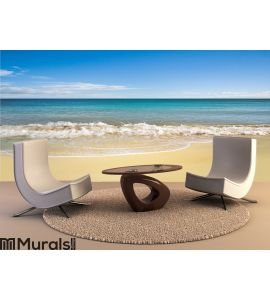 Perfect beach in summer with clean sand Wall Mural Wall Tapestry tapestries