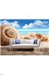 Seashells on the beach Wall Mural Wall Tapestry tapestries
