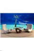 Empty over-water hammock Wall Mural Wall Tapestry tapestries
