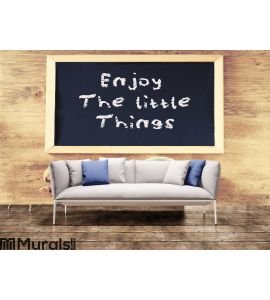 Enjoy The Little Things Background phrase Wall Mural Wall art Wall decor