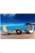 Infinity pool over tropical lagoon with blue sky Wall Mural Wall Tapestry tapestries